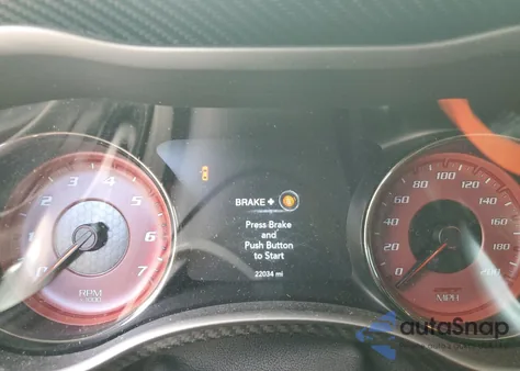 2022 Dodge Charger Srt Hellcat из США, поврежденный, VIN 2C3CDXL92NH210272